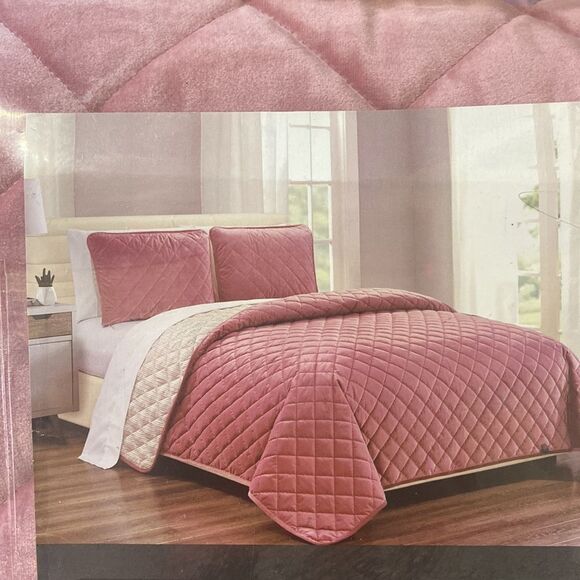 Hallmark Collectibles 2 Pc Coverlet, Blush - Picture 4 of 4